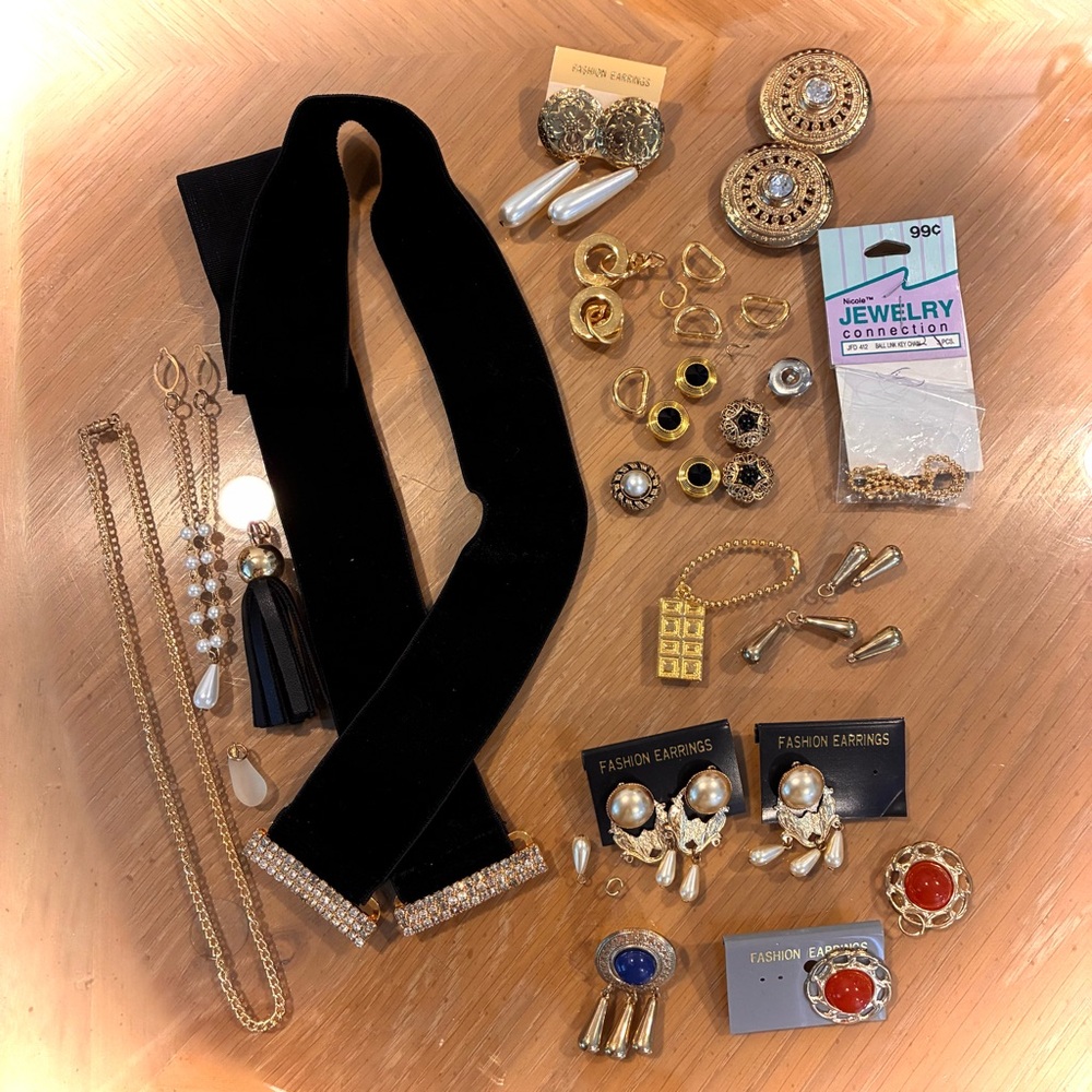 Broken Jewelry & Accessory parts to Upcycle, Craft, Jewelry Making